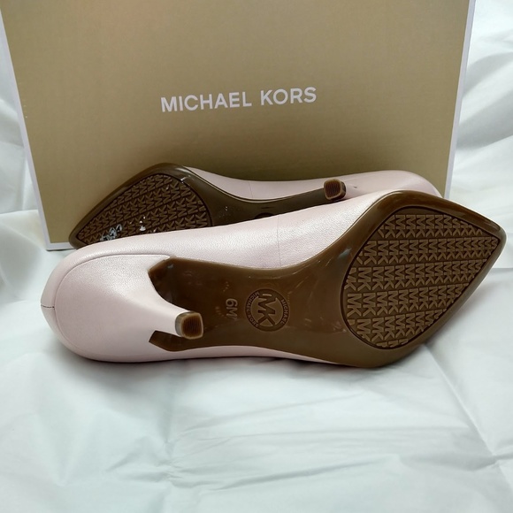 Michael Kors Flex Mid Leather Heels Soft Pink. - Picture 5 of 5